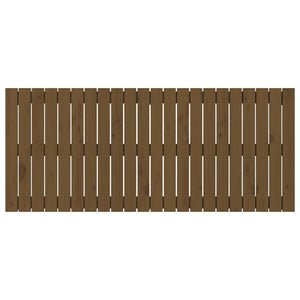 Wand Kopfteil Honigbraun 140cm Kiefer Massivholz