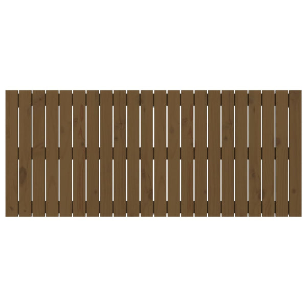 Wand Kopfteil Honigbraun 140cm Kiefer Massivholz