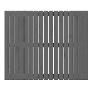 Graues Wand-Kopfteil 108x90 cm Massivholz