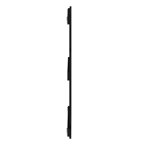Schwarzes Wand-Kopfteil 108cm Kiefer Massivholz