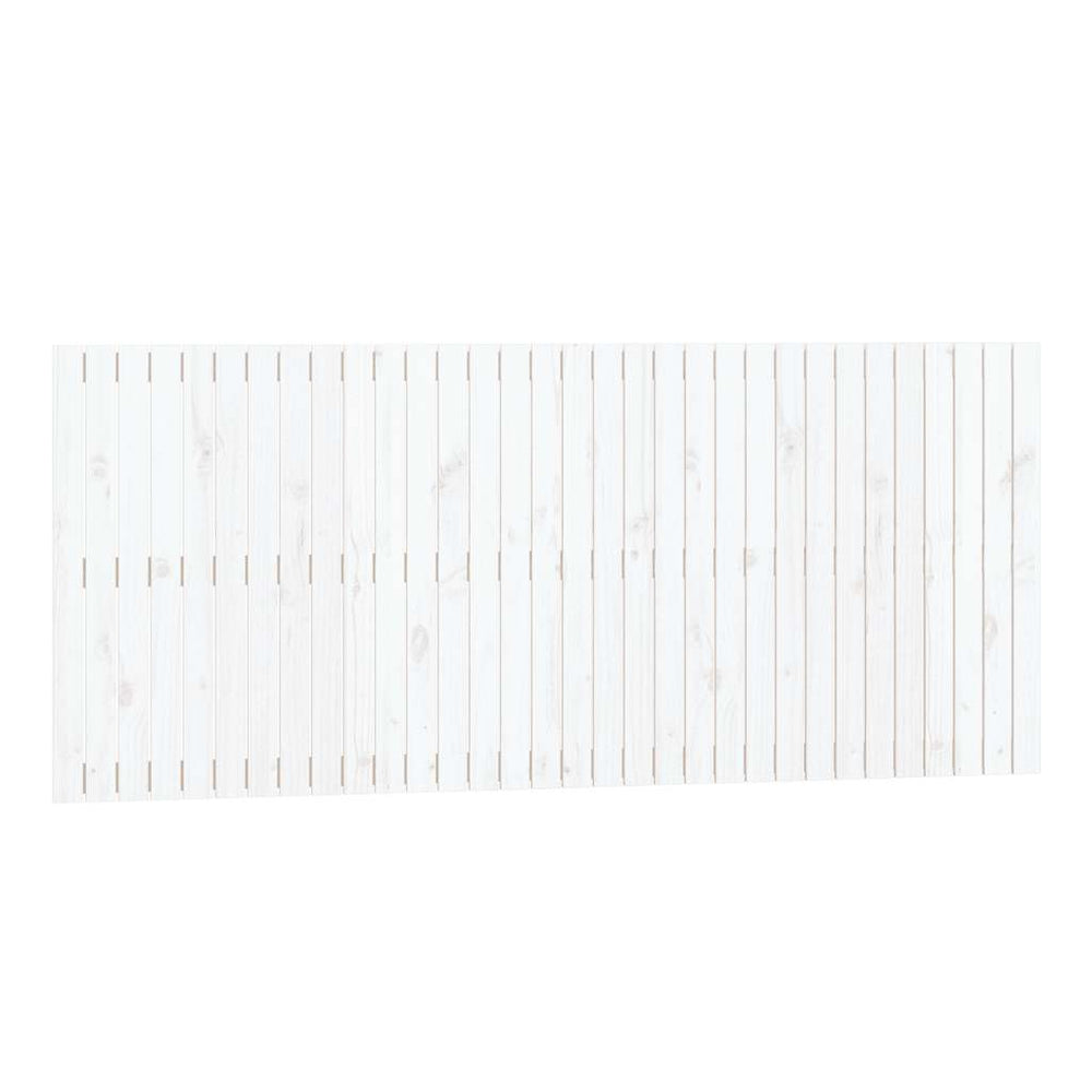Wand Kopfteil Weiß 204x90cm Kiefer Massivholz