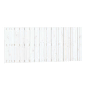 vidaXL Tête de lit murale Blanc 204x3x90 cm Bois de pin massif