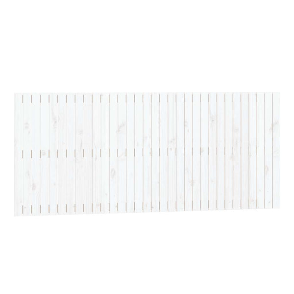 vidaXL Tête de lit murale Blanc 204x3x90 cm Bois de pin massif