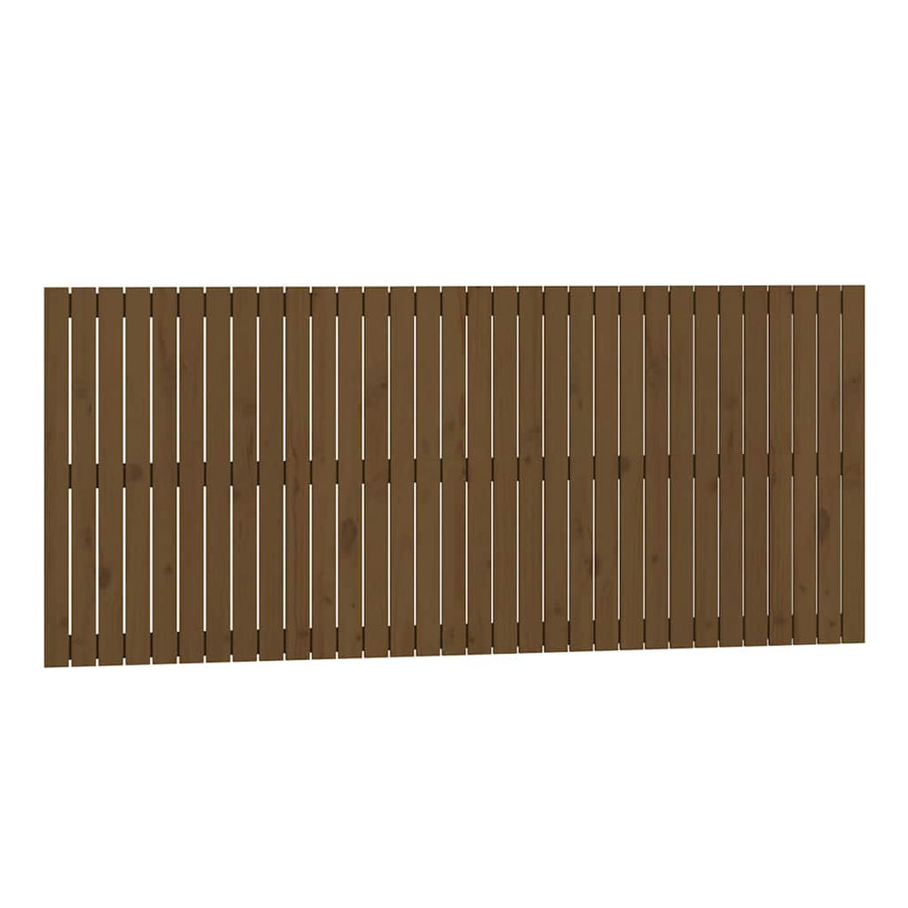 vidaXL Wall Headboard Honey Brown 204x3x90 cm Solid Pine Wood