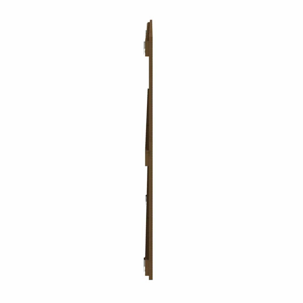 Wand Kopfteil Honigbraun 204cm Kiefer Massivholz