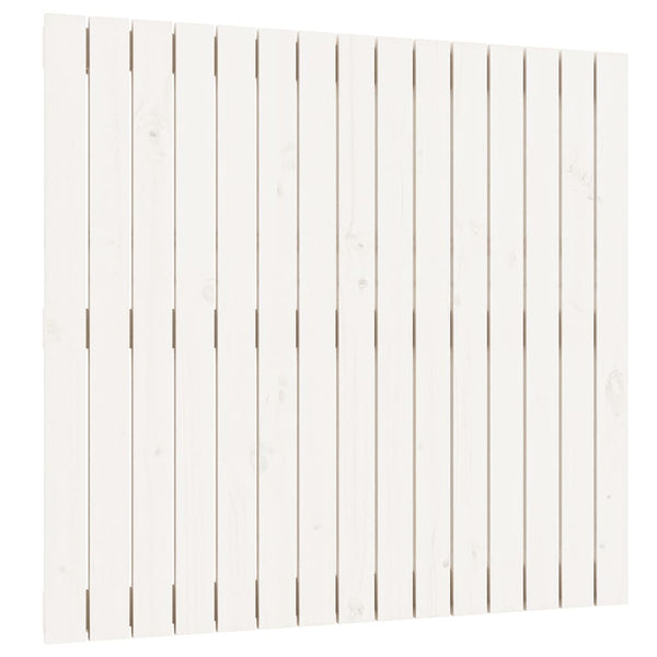 Wand Kopfteil Weiß 95,5cm Kiefer Massivholz