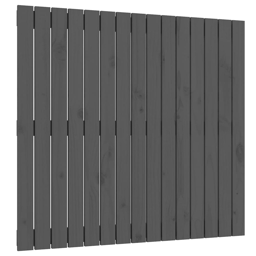 Graues Wand-Kopfteil 95,5cm Kiefer Massivholz