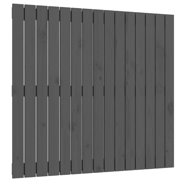 Graues Wand-Kopfteil 95,5cm Kiefer Massivholz