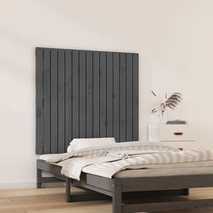 Graues Wand-Kopfteil 95,5cm Kiefer Massivholz