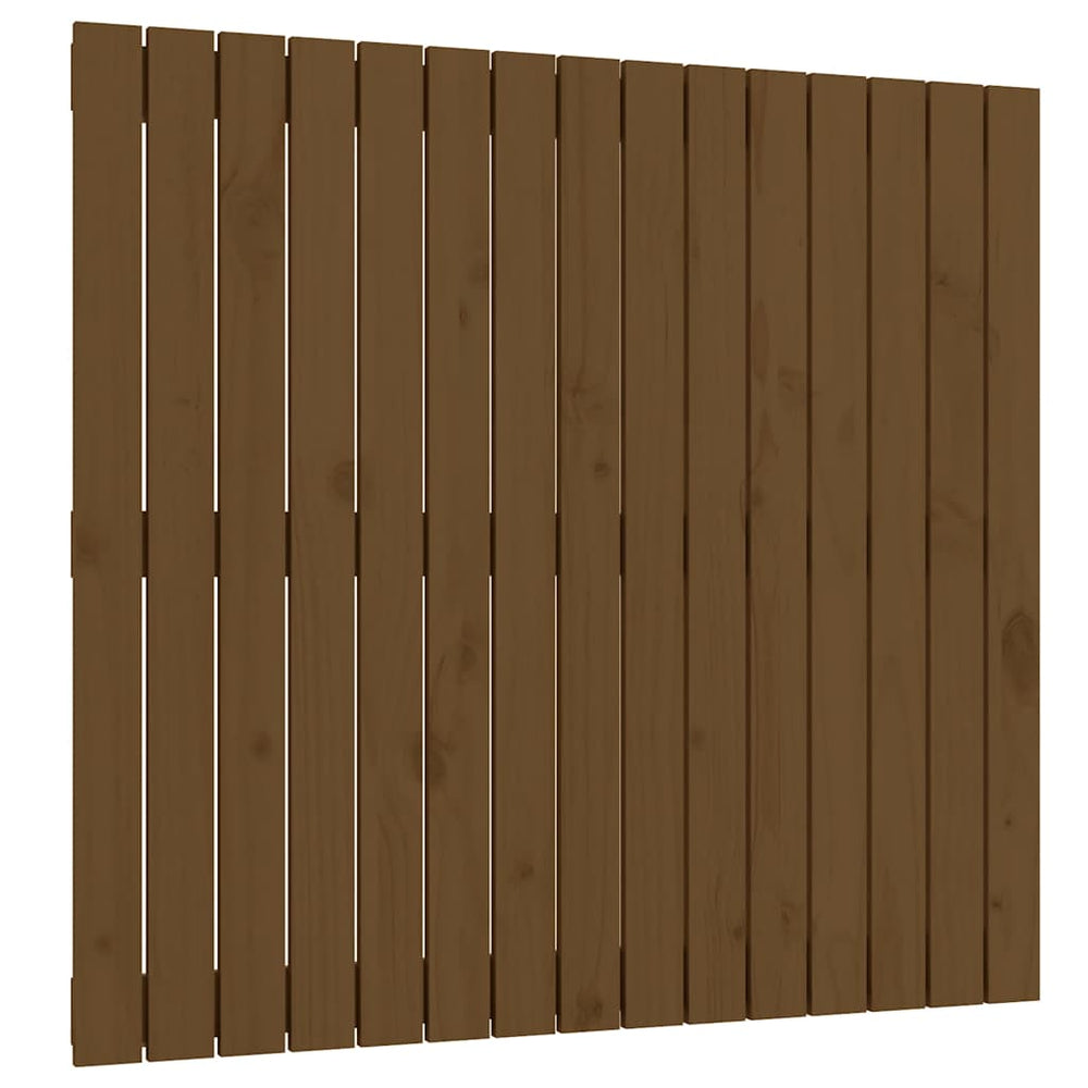 Wand Kopfteil Honigbraun 95,5cm Kiefer Massivholz