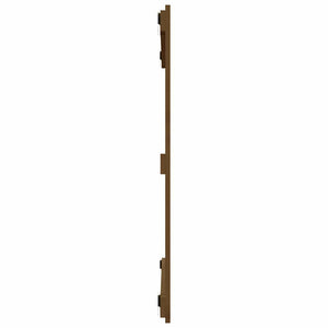 vidaXL Tête de lit murale marron miel 95,5x3x90 cm Bois de pin massif