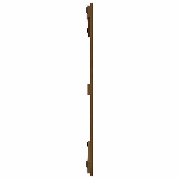 vidaXL Tête de lit murale marron miel 95,5x3x90 cm Bois de pin massif