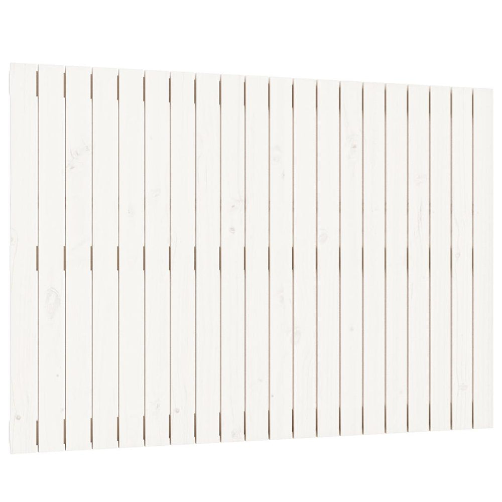 Weißes Wand-Kopfteil 127,5 cm Kiefer Massivholz