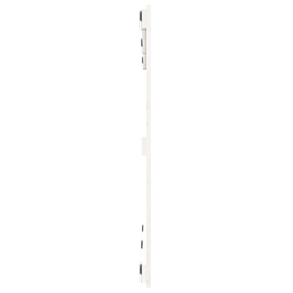 Weißes Wand-Kopfteil 127,5 cm Kiefer Massivholz
