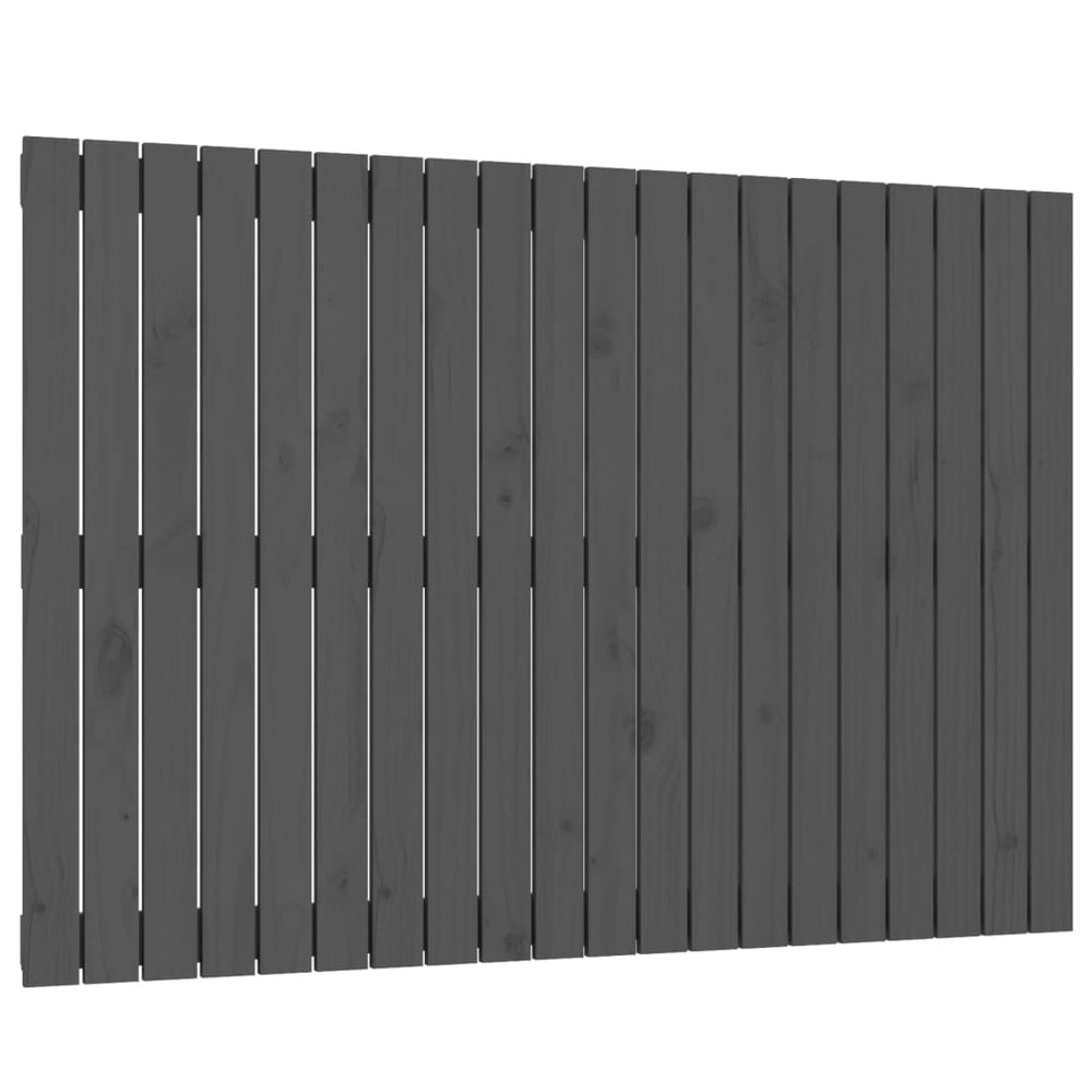 Graues Wand-Kopfteil 127,5cm Kiefer Massivholz