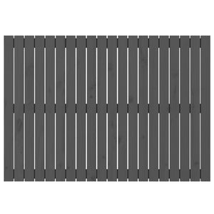 Graues Wand-Kopfteil 127,5cm Kiefer Massivholz