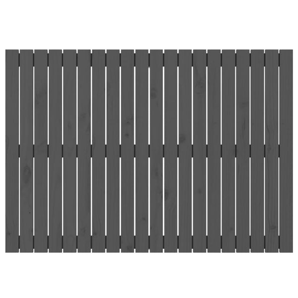 Graues Wand-Kopfteil 127,5cm Kiefer Massivholz
