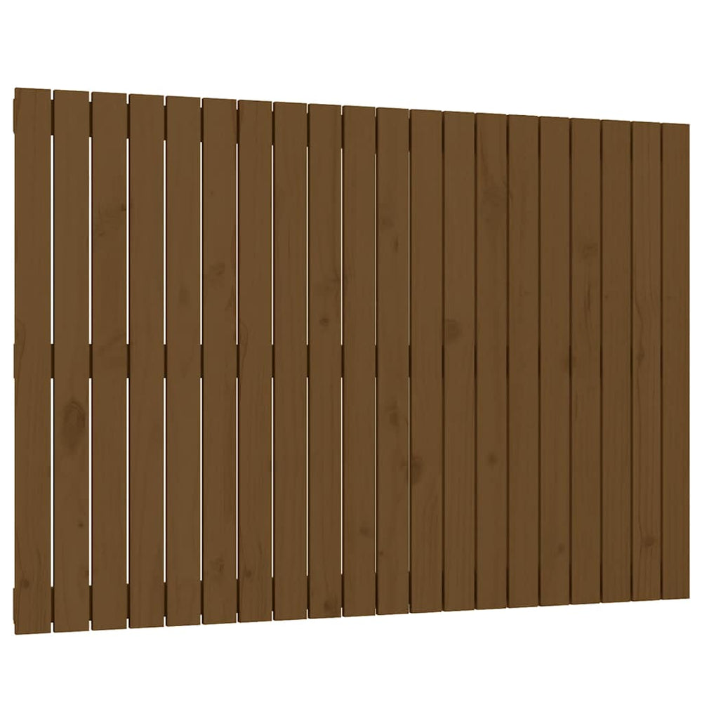 Wand Kopfteil Honigbraun 127,5x90cm Kiefer Massivholz