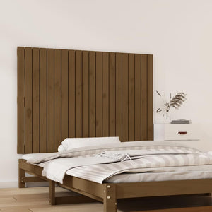 Wand Kopfteil Honigbraun 127,5x90cm Kiefer Massivholz