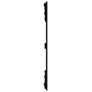 Schwarzes Wandkopfteil 127,5 cm Kiefer Massivholz