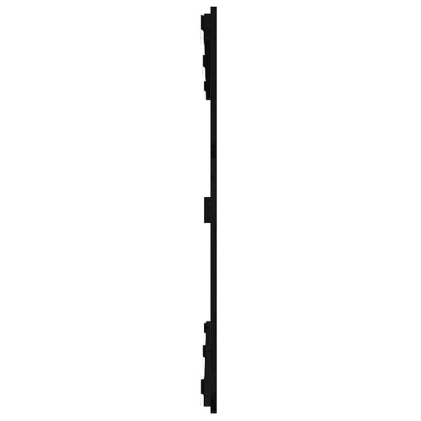 Schwarzes Wandkopfteil 127,5 cm Kiefer Massivholz