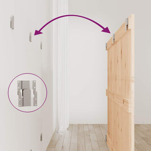 Wand Kopfteil 147cm Kiefer Massivholz