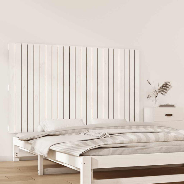 Wand Kopfteil Weiß 147cm Kiefer Massivholz