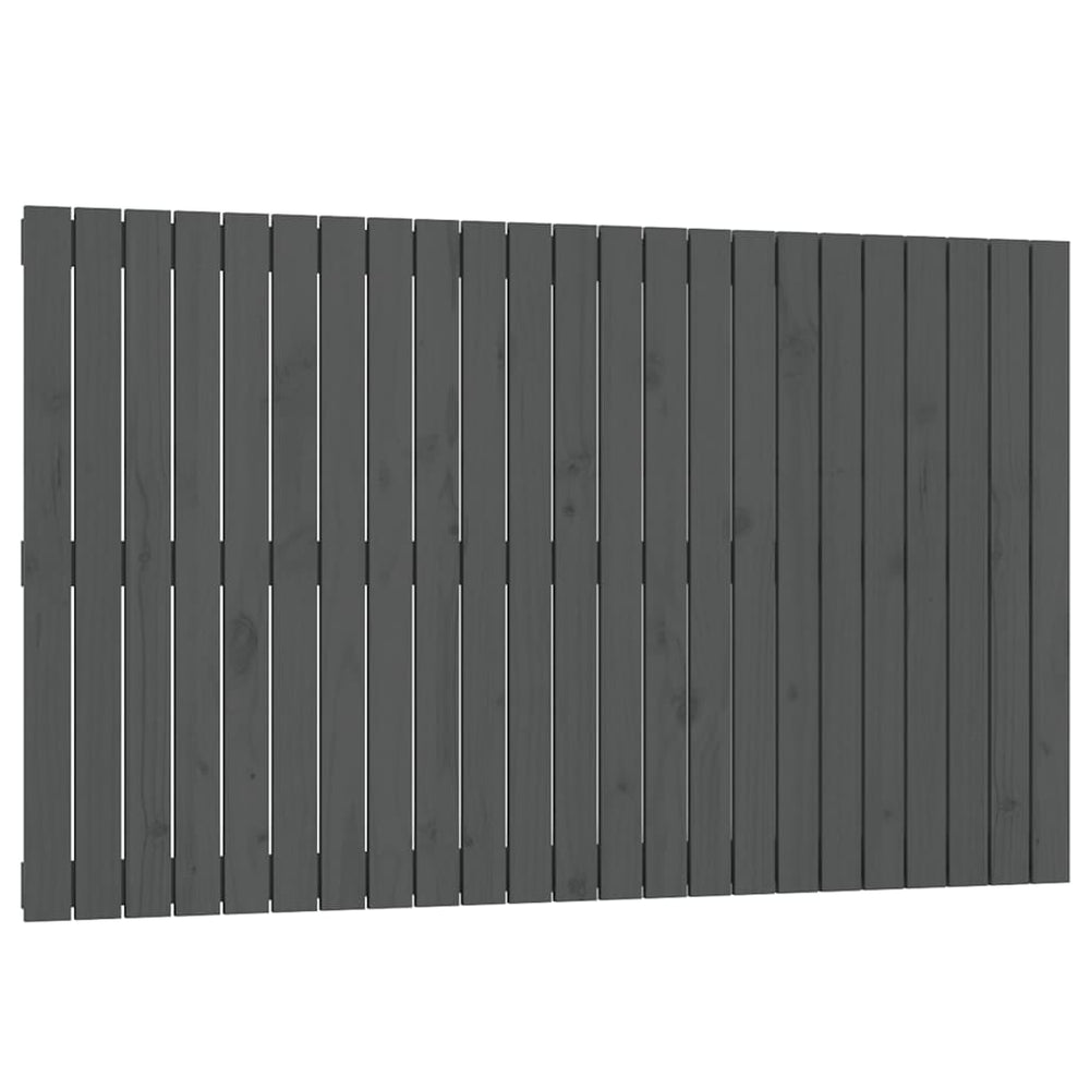 Graues Wand-Kopfteil 147cm Kiefer Massivholz