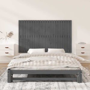 Graues Wand-Kopfteil 147cm Kiefer Massivholz