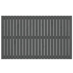 Graues Wand-Kopfteil 147cm Kiefer Massivholz