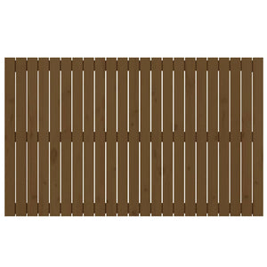 Wand Kopfteil Honigbraun 147cm Kiefer Massivholz