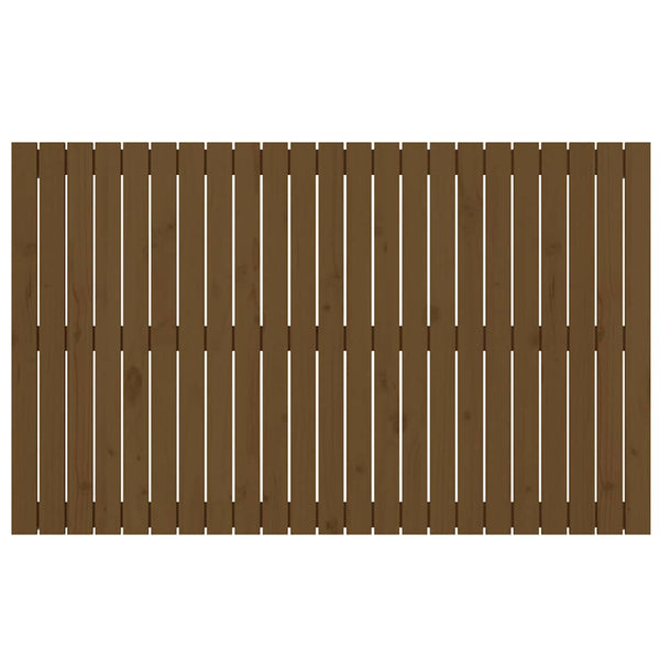 Wand Kopfteil Honigbraun 147cm Kiefer Massivholz