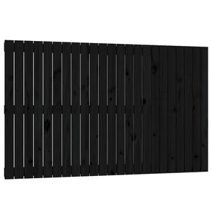 Schwarzes Wandkopfteil 147cm Kiefer Massivholz