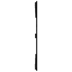 Schwarzes Wandkopfteil 147cm Kiefer Massivholz