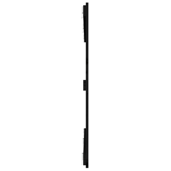 Schwarzes Wandkopfteil 147cm Kiefer Massivholz