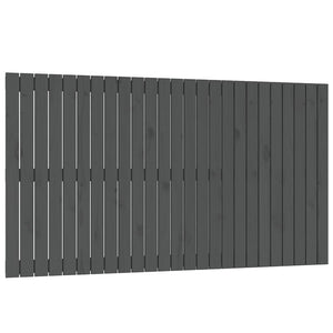 Wand Kopfteil Grau 159,5cm Kiefer Massivholz