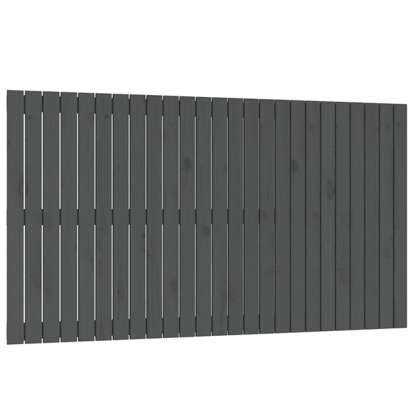 Wand Kopfteil Grau 159,5cm Kiefer Massivholz