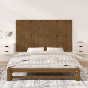 Wand Kopfteil Honigbraun 160cm Kiefer Massivholz
