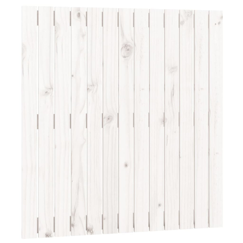 Wand Kopfteil Weiß 82,5 cm Kiefer Massivholz