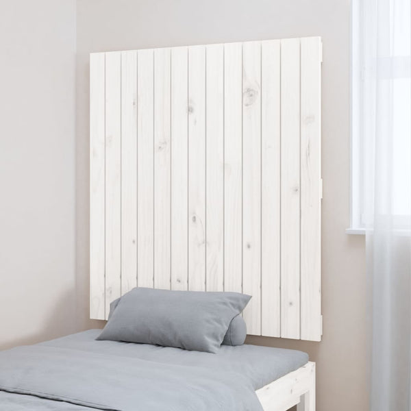 Wand Kopfteil Weiß 82,5 cm Kiefer Massivholz
