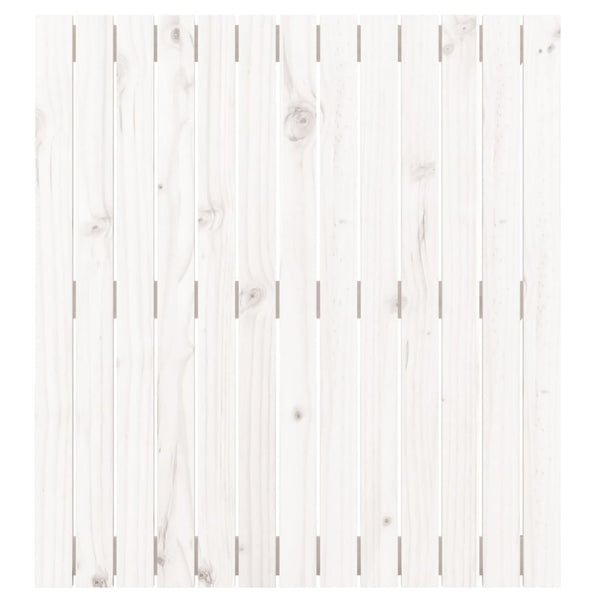 Wand Kopfteil Weiß 82,5 cm Kiefer Massivholz