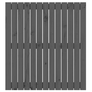 Graues Wand-Kopfteil 82,5x90cm Kiefer Massivholz