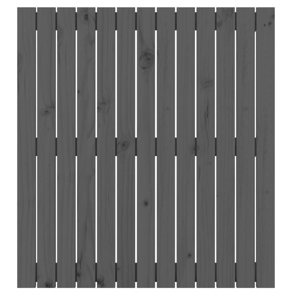 Graues Wand-Kopfteil 82,5x90cm Kiefer Massivholz