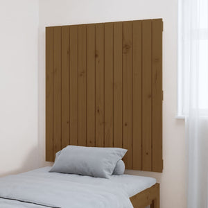 vidaXL Tête de lit murale marron miel 82,5x3x90 cm Bois de pin massif