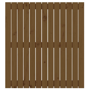 vidaXL Tête de lit murale marron miel 82,5x3x90 cm Bois de pin massif