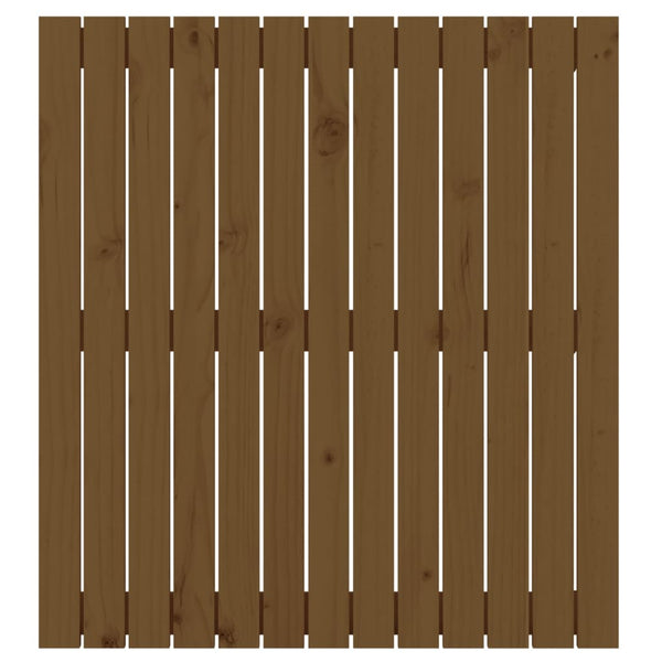 vidaXL Tête de lit murale marron miel 82,5x3x90 cm Bois de pin massif