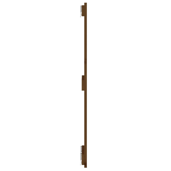 vidaXL Tête de lit murale marron miel 82,5x3x90 cm Bois de pin massif