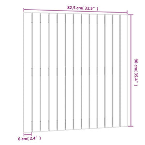vidaXL Tête de lit murale marron miel 82,5x3x90 cm Bois de pin massif