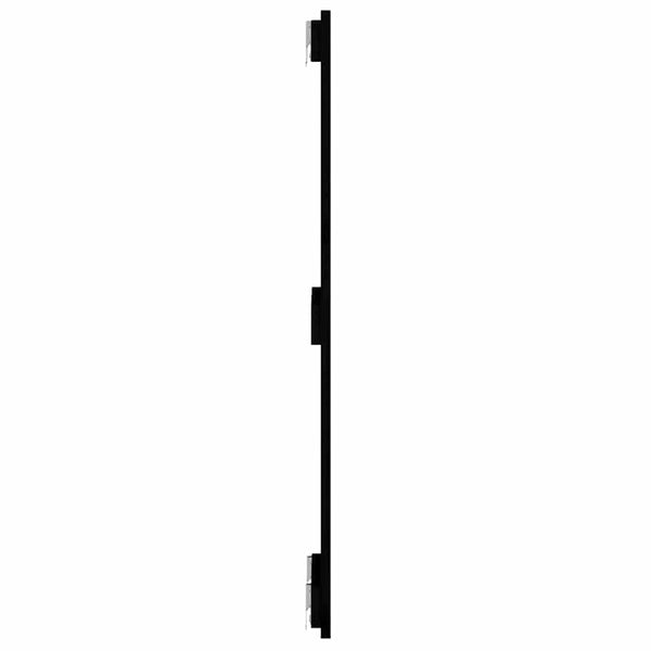 Schwarzes Wandkopfteil 82,5 cm Kiefer Massivholz