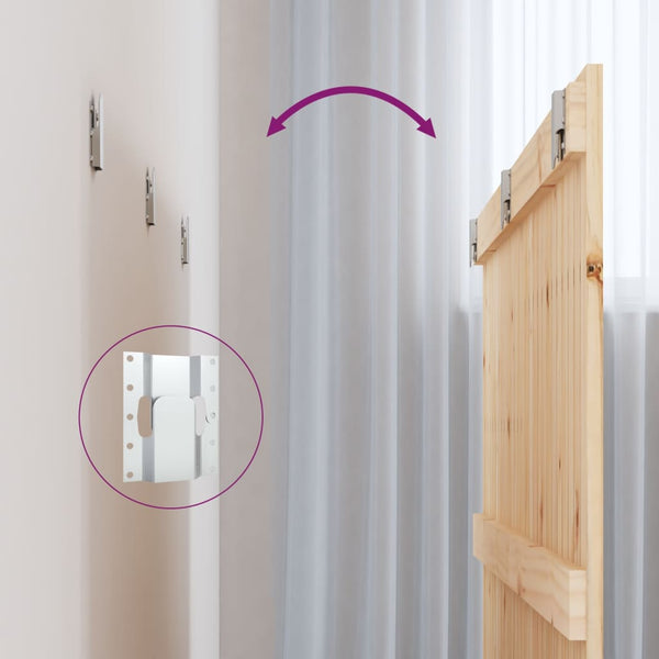 Wand Kopfteil 166cm Kiefer Massivholz